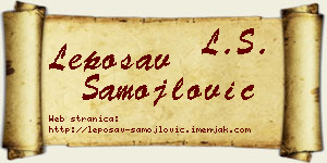 Leposav Samojlović vizit kartica